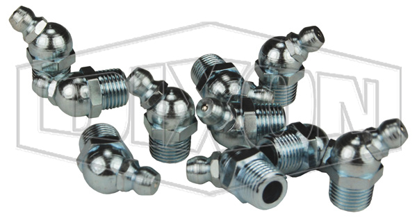 Grease Whip Zerk 45° Ball Check - Retail Packaged